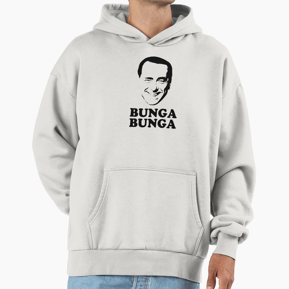 Berlusconi Funny Bunga Bunga Italian Hoodie - Aesthetic Graphic Unisex - T-Shirt, Sweatshirt, Hoodie