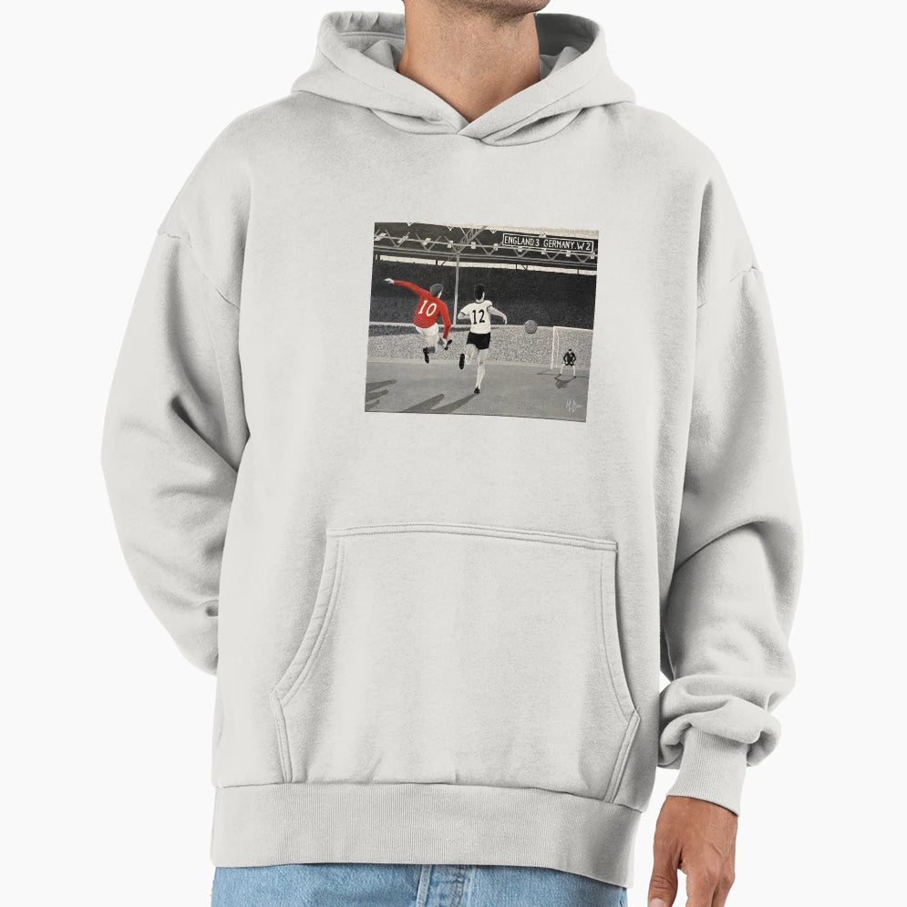My Painting Sir Geoff Hurst Scoring Hoodie - Aesthetic Graphic Unisex - T-Shirt, Sweatshirt, Hoodie
