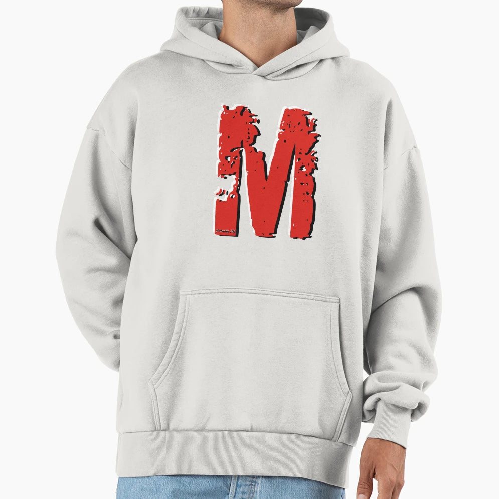 Initials M Hoodie - Trendy Graphic Unisex - T-Shirt, Sweatshirt, Hoodie