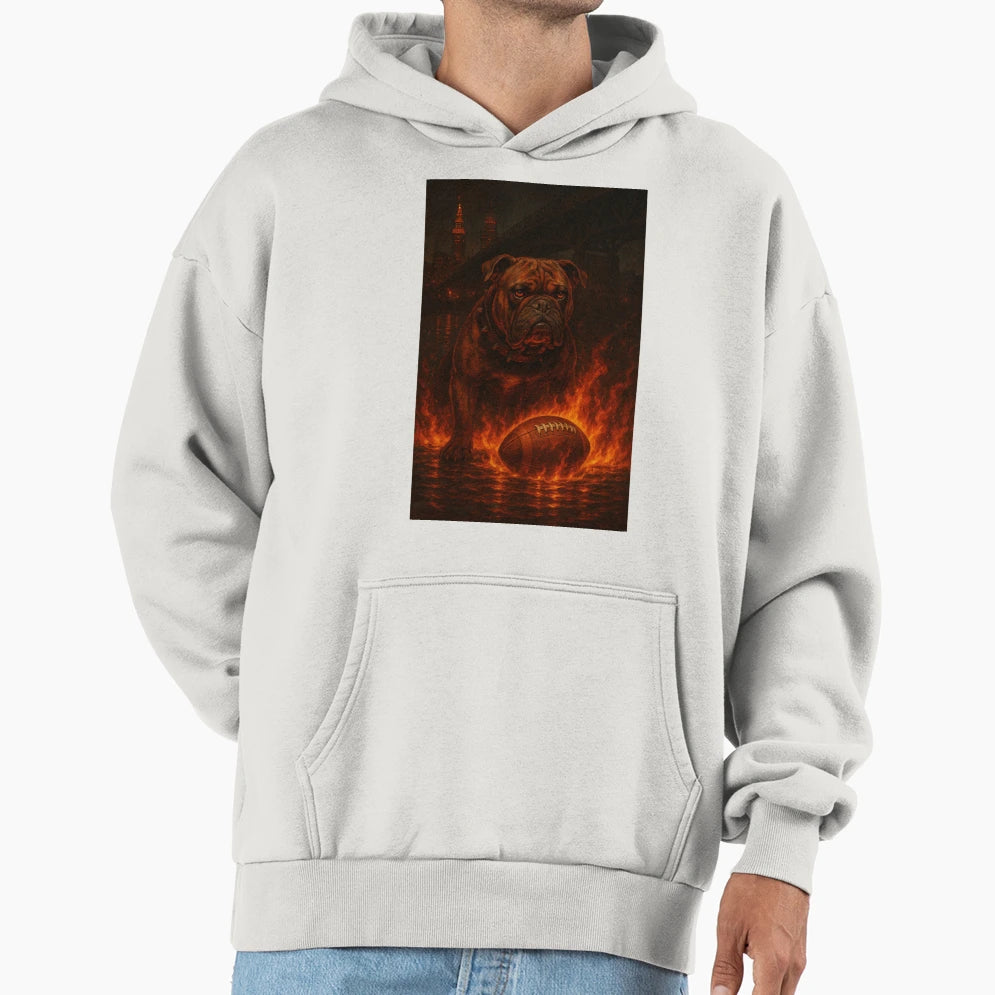 Cleveland Football V5 Hoodie - Casual Everyday Wear Men Women - T-Shirt, Sweatshirt, Hoodie