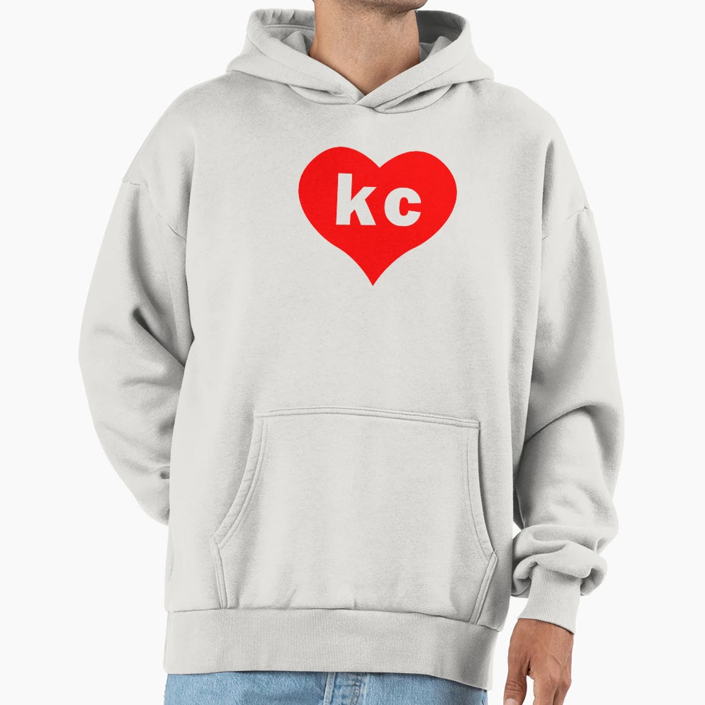 I Love Kansas City Heart Kc Hoodie - Streetwear Style Men Women - T-Shirt, Sweatshirt, Hoodie