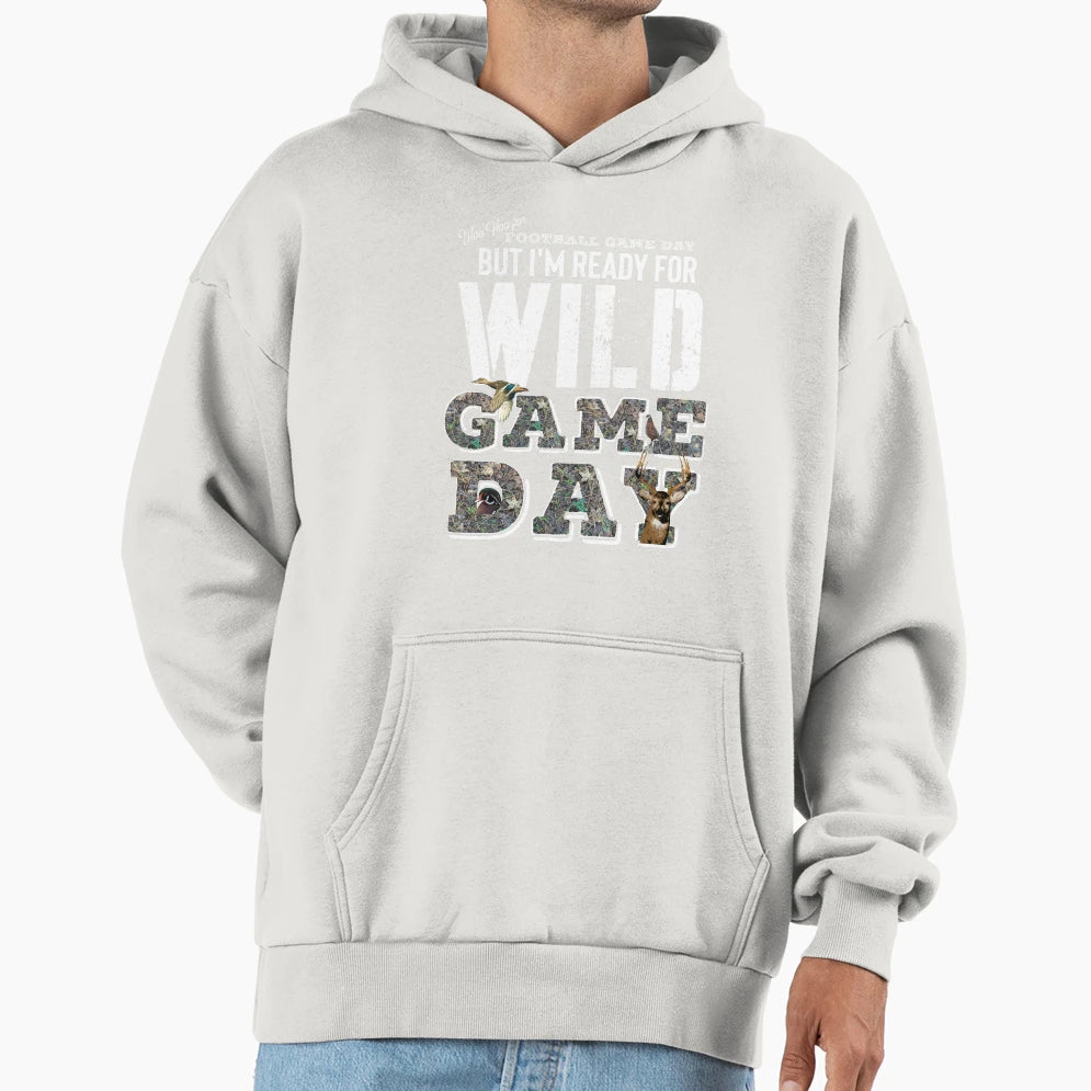 Football Game Day And Wild Game Day Hoodie - Aesthetic Graphic Men Women - T-Shirt, Sweatshirt, Hoodie
