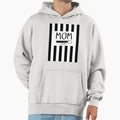Black And White Vertical Striped Mom Hoodie - Trendy Graphic Men Women - T-Shirt, Sweatshirt, Hoodie