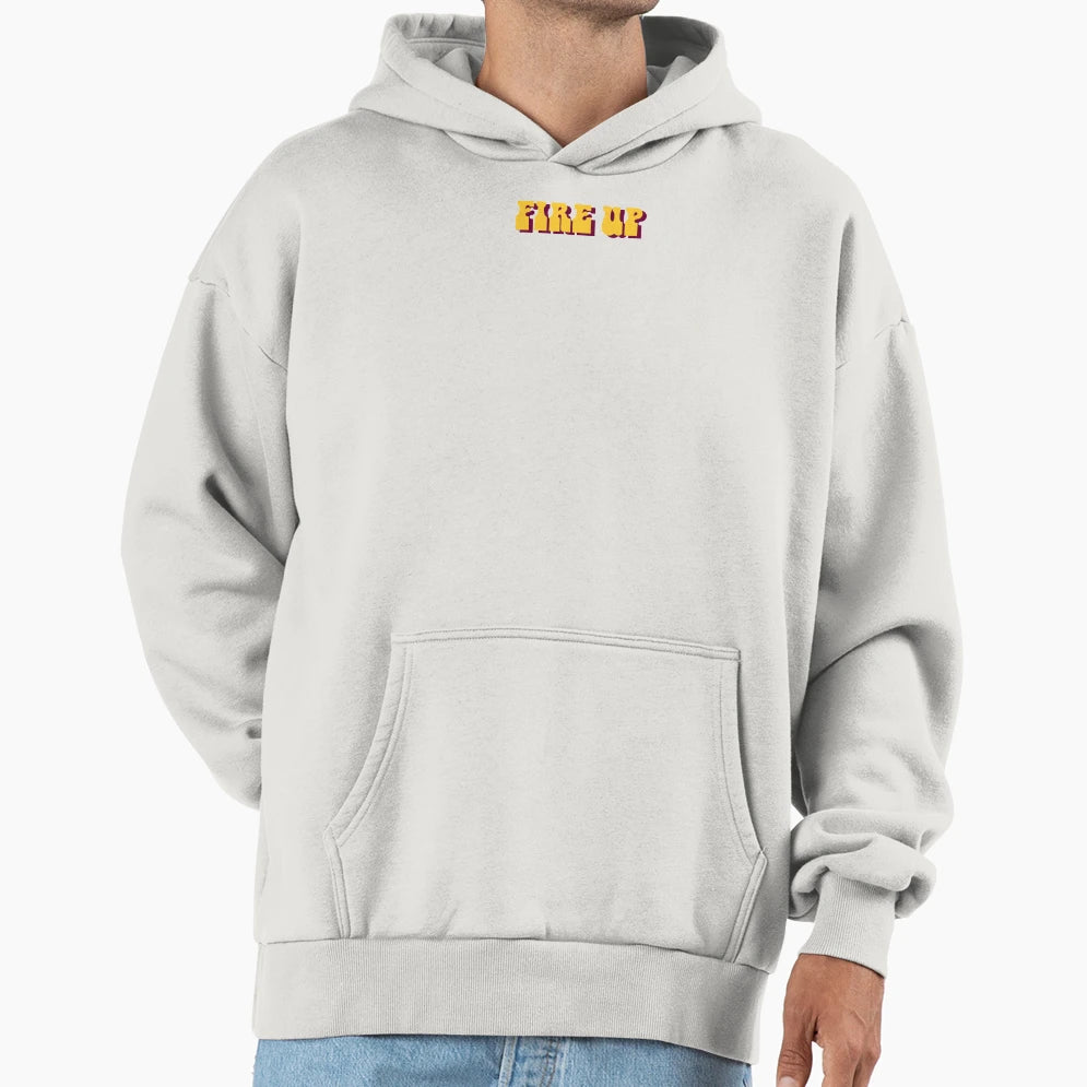 Fire Up Hoodie - Minimalist Print for Adults - T-Shirt, Sweatshirt, Hoodie