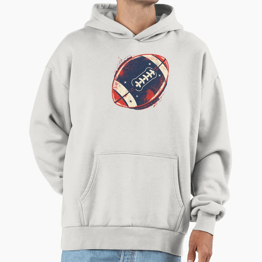 Grunge American Football Stars Stripes Hoodie - Aesthetic Graphic Unisex - T-Shirt, Sweatshirt, Hoodie