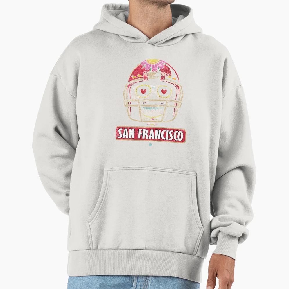 American Football San Francisco Skull Hoodie - Graphic Print Unisex - T-Shirt, Sweatshirt, Hoodie