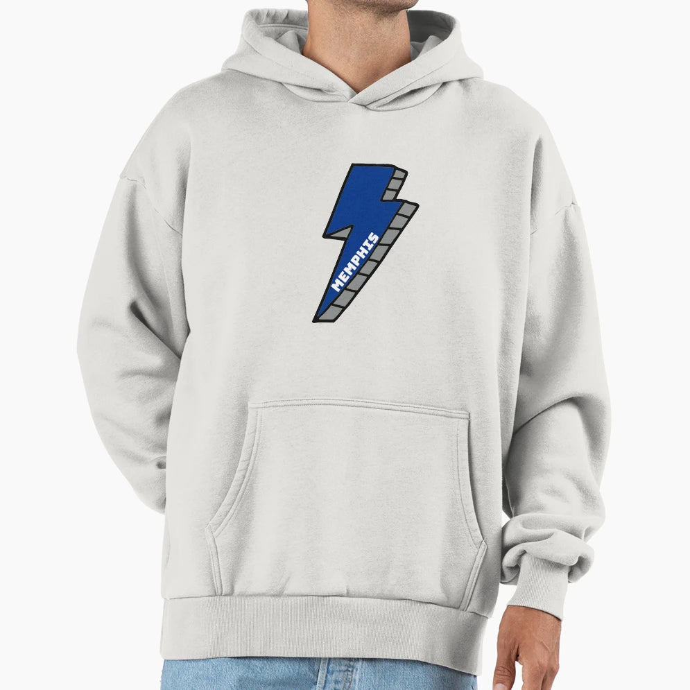 University Memphis Lightning Bolt Hoodie - Streetwear Style Men Women - T-Shirt, Sweatshirt, Hoodie