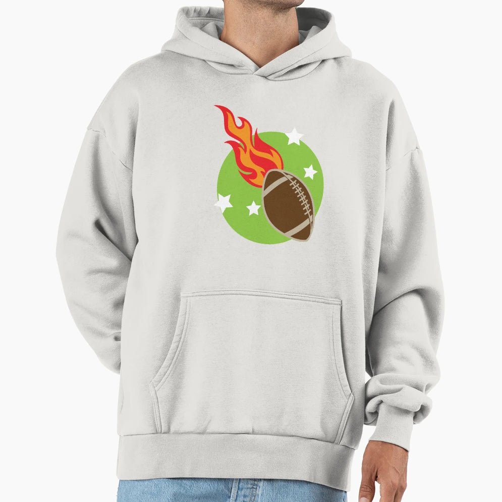 American Football Burns Hoodie - Graphic Print Men Women - T-Shirt, Sweatshirt, Hoodie