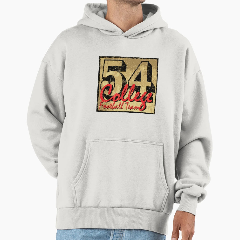 54 College Football Team Hoodie - Custom Art Print Unisex - T-Shirt, Sweatshirt, Hoodie