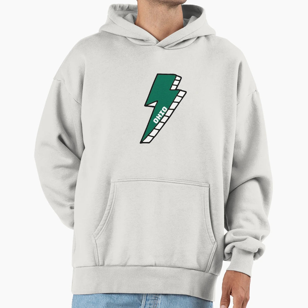 Ohio University Lightning Bolt Hoodie - Custom Art Print Men Women - T-Shirt, Sweatshirt, Hoodie