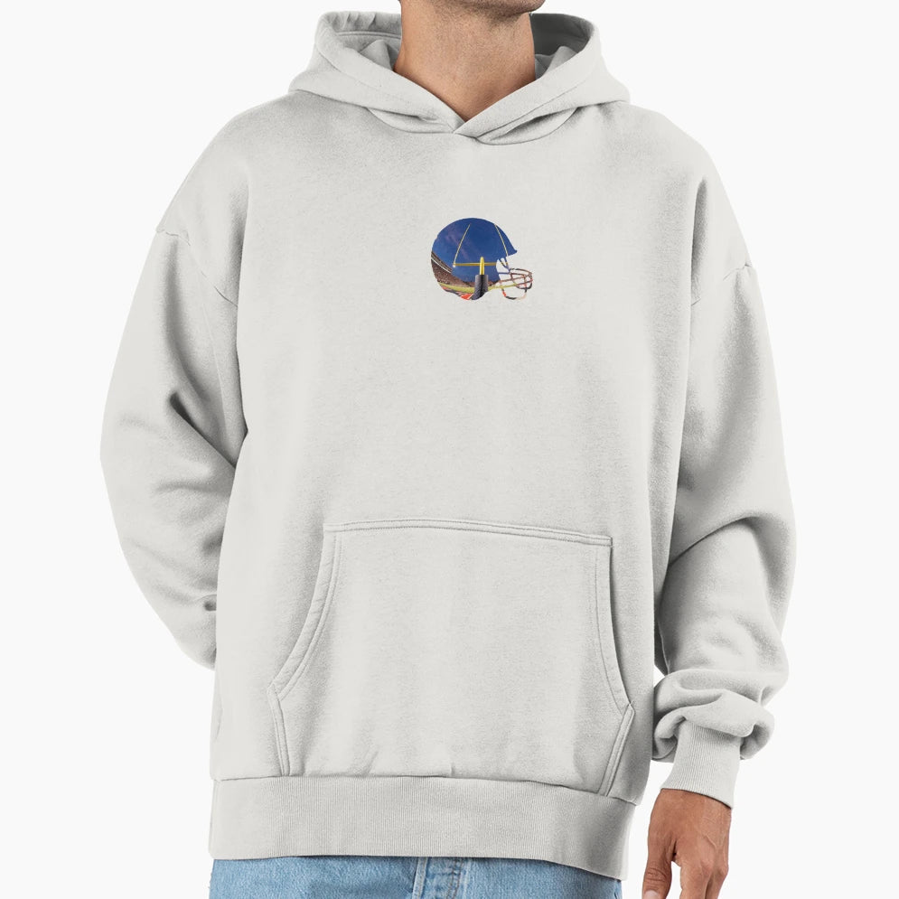 Football Helmet Hoodie - Casual Everyday Wear Unisex - T-Shirt, Sweatshirt, Hoodie