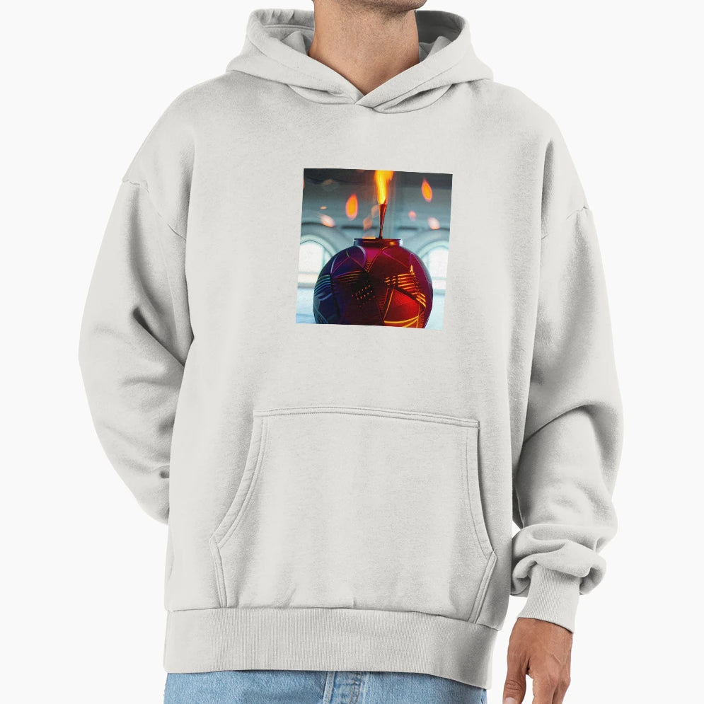 Round Metalic Fantasy Candle Hoodie - Graphic Print Men Women - T-Shirt, Sweatshirt, Hoodie