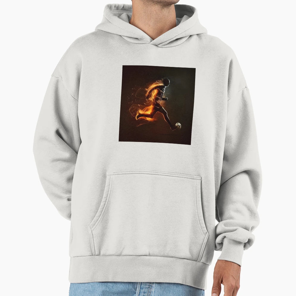 Soccer Football Player Hoodie - Custom Art Print for Adults - T-Shirt, Sweatshirt, Hoodie