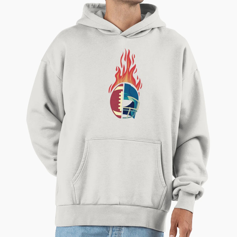 Funny Fathers Day American Football Hoodie - Fun Novelty Design Men Women - T-Shirt, Sweatshirt, Hoodie