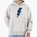 Navy Lightning Bolt Hoodie - Minimalist Print Unisex - T-Shirt, Sweatshirt, Hoodie