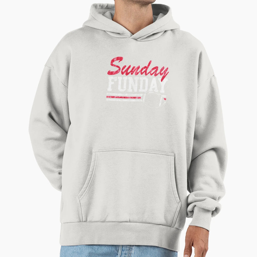 Sunday Funday Football Hoodie - Casual Everyday Wear for Adults - T-Shirt, Sweatshirt, Hoodie