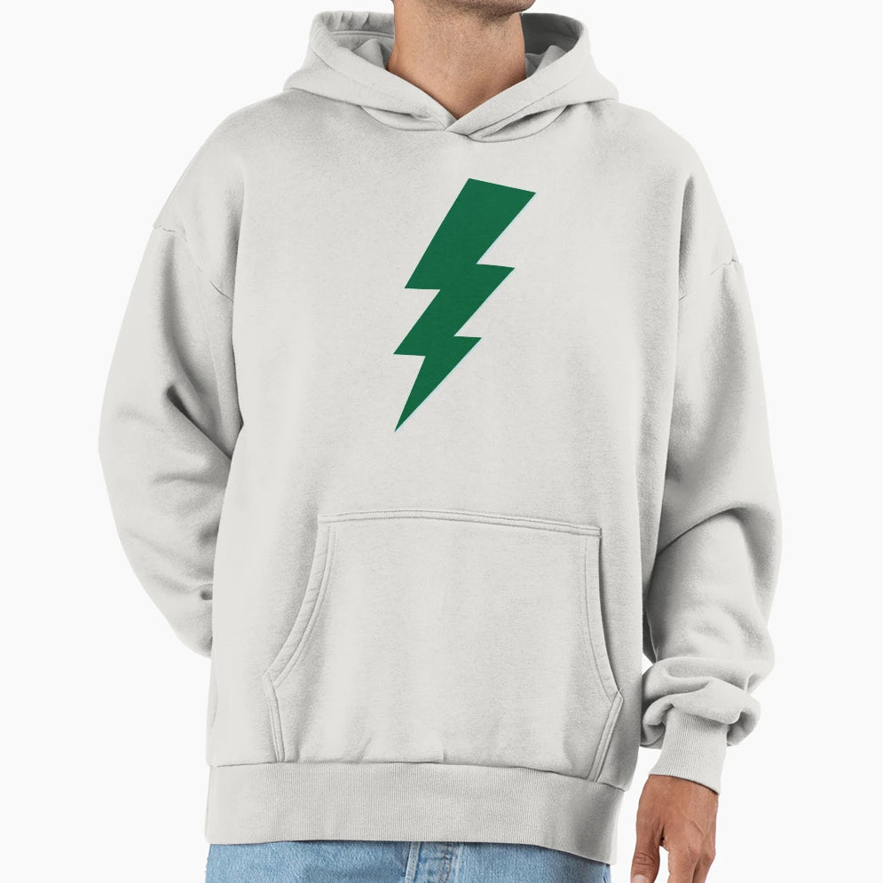 Green Lightning Bolt Hoodie - Casual Everyday Wear for Adults - T-Shirt, Sweatshirt, Hoodie