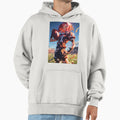 Cinnabar Land Lustrous Crimson Hoodie - Fun Novelty Design for Adults - T-Shirt, Sweatshirt, Hoodie