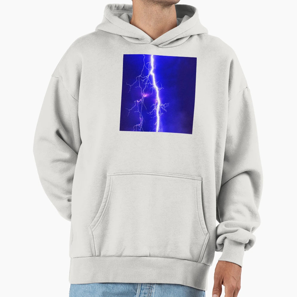 White Lightning Hoodie - Graphic Print for Adults - T-Shirt, Sweatshirt, Hoodie