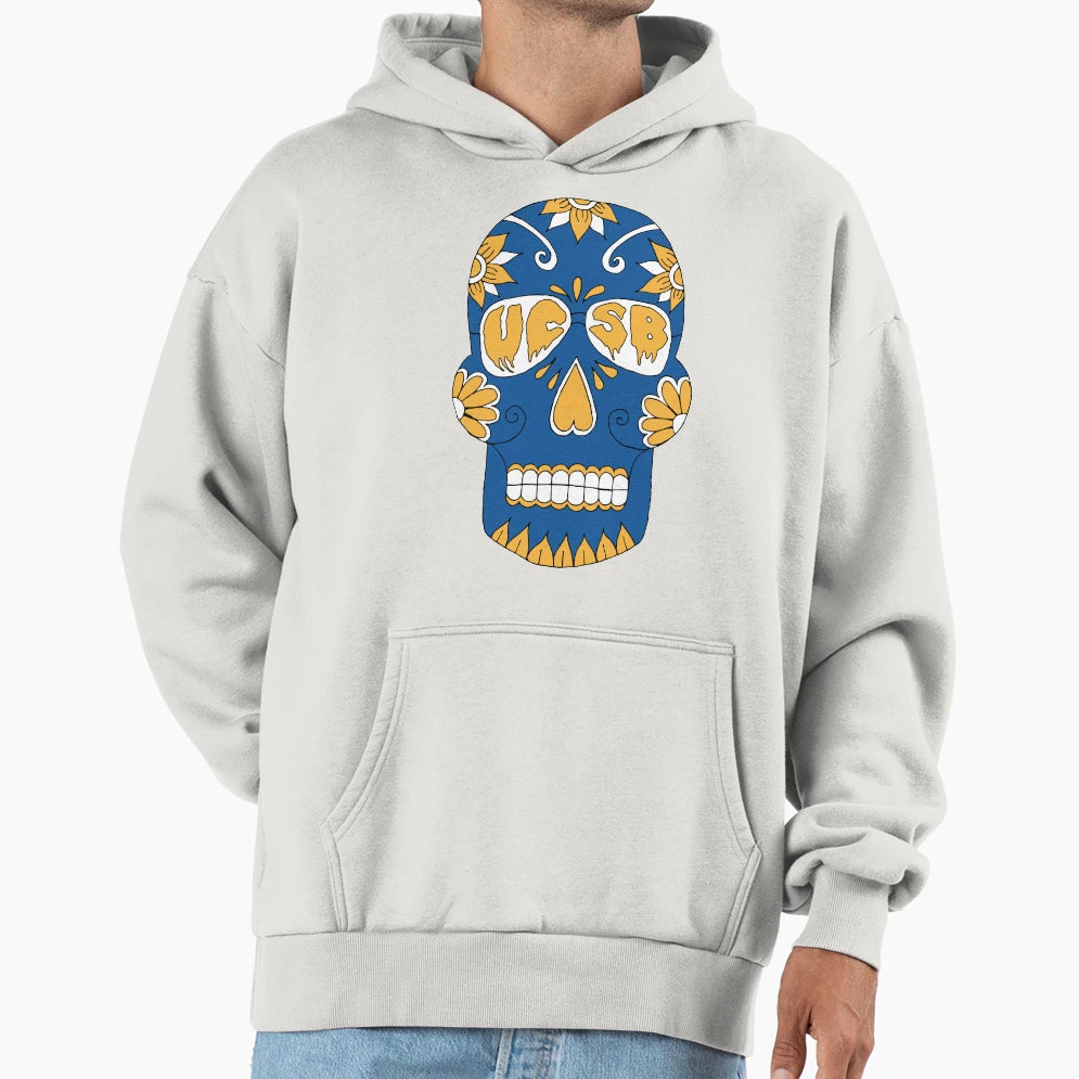Santa Barbara Skull Hoodie - Streetwear Style for Adults - T-Shirt, Sweatshirt, Hoodie