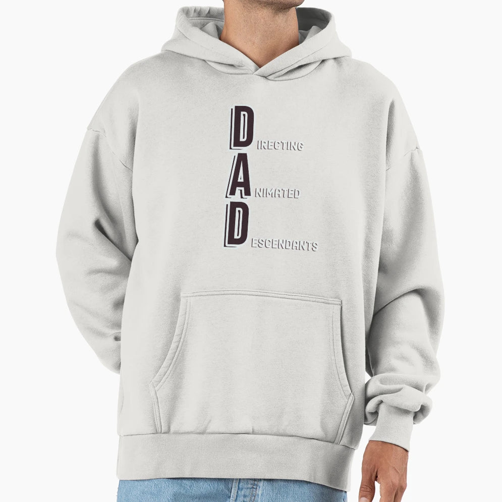 Dad Directing Animated Descendants Hoodie - Custom Art Print Unisex - T-Shirt, Sweatshirt, Hoodie