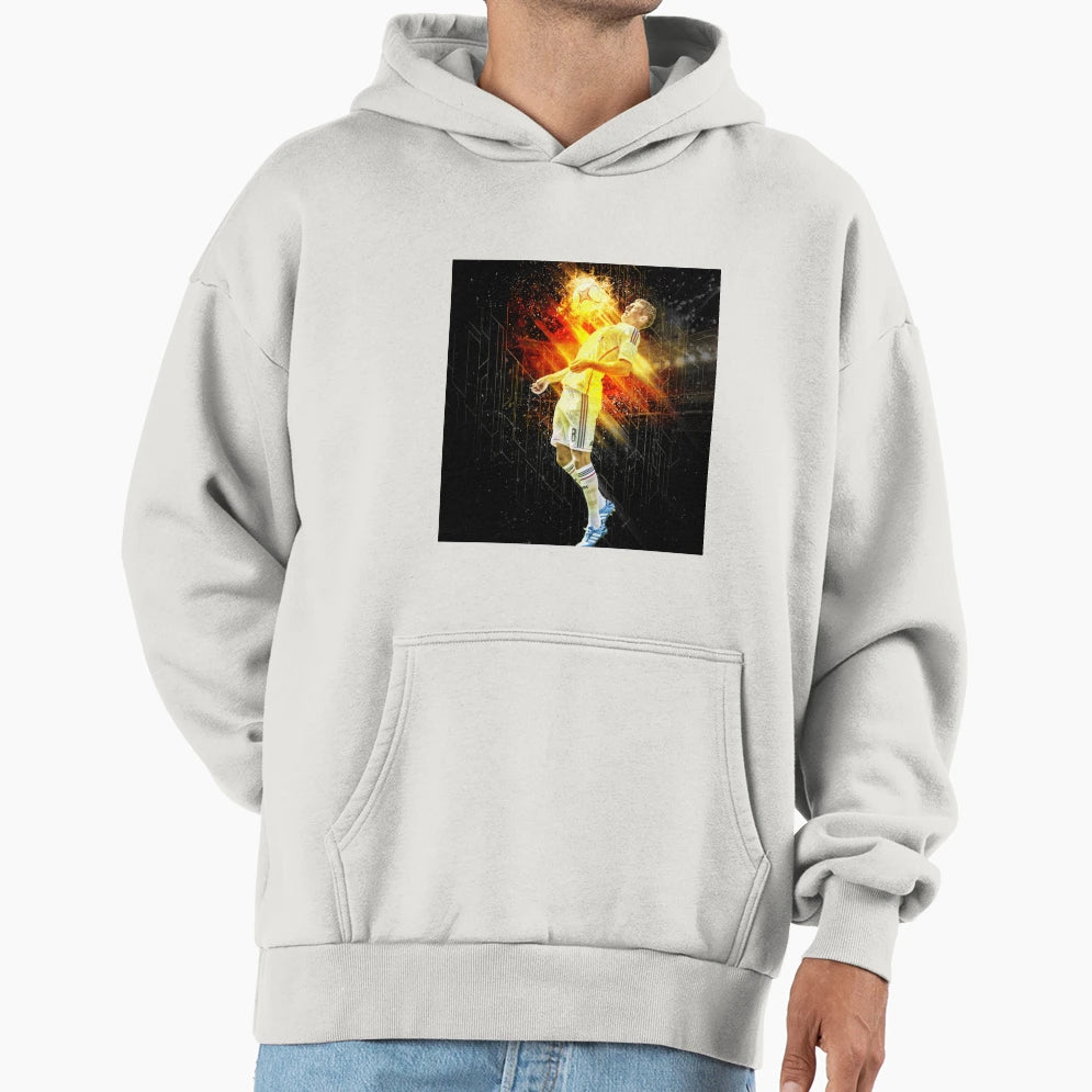 Toni Kroos Fire Hoodie - Novelty Apparel Men Women - T-Shirt, Sweatshirt, Hoodie