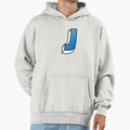 Letter J Blue Hoodie - Streetwear Style Unisex - T-Shirt, Sweatshirt, Hoodie