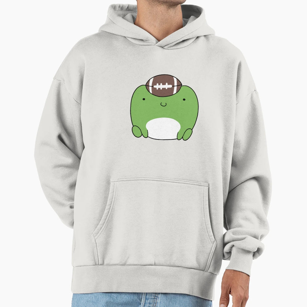 Football Frog Hoodie - Custom Art Print Men Women - T-Shirt, Sweatshirt, Hoodie