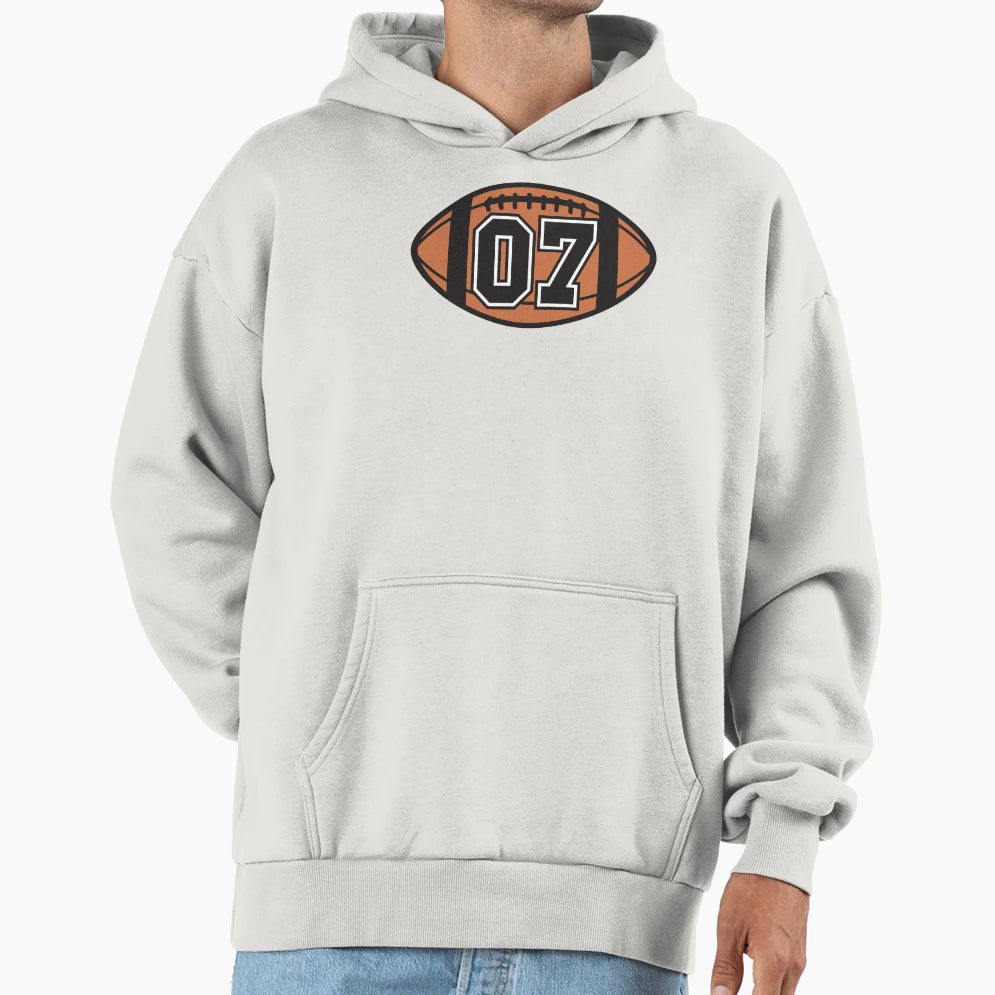 Football 07 Hoodie - Novelty Apparel for Adults - T-Shirt, Sweatshirt, Hoodie