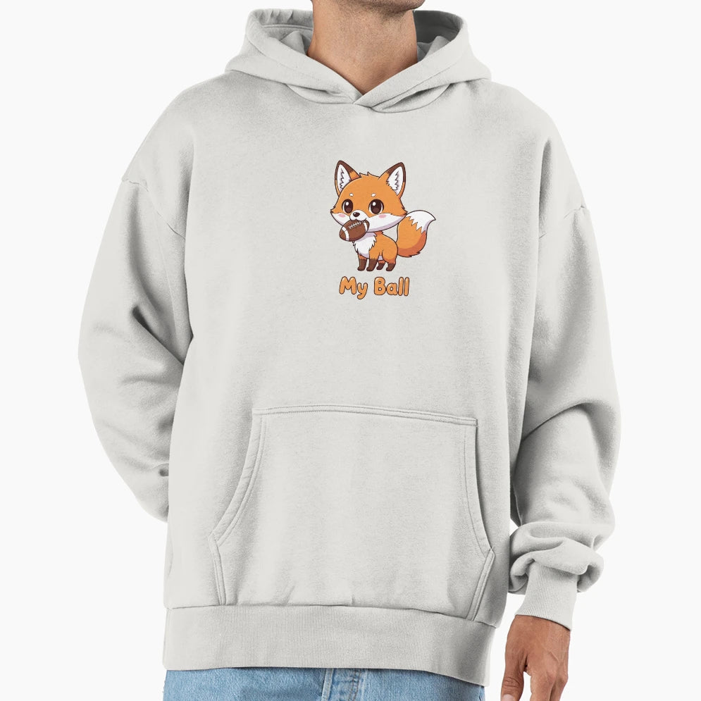 Football Fox Hoodie - Novelty Apparel Unisex - T-Shirt, Sweatshirt, Hoodie
