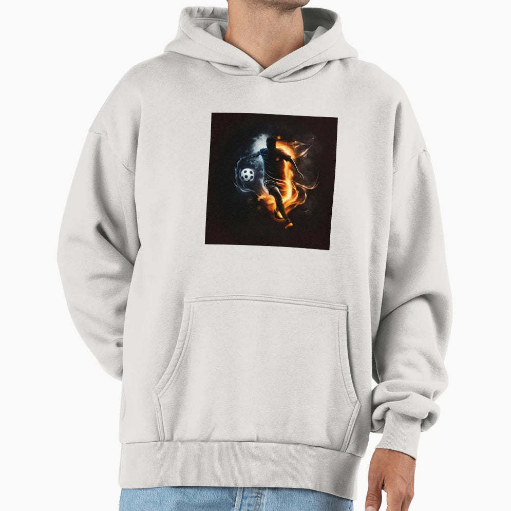 Soccer Player Sticers Hoodie - Fun Novelty Design Men Women - T-Shirt, Sweatshirt, Hoodie