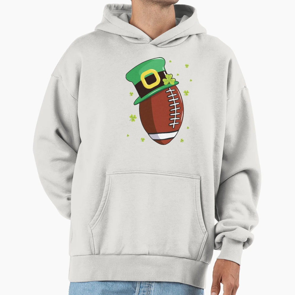 Rugby Football St Patricks Day Hoodie - Minimalist Print for Adults - T-Shirt, Sweatshirt, Hoodie