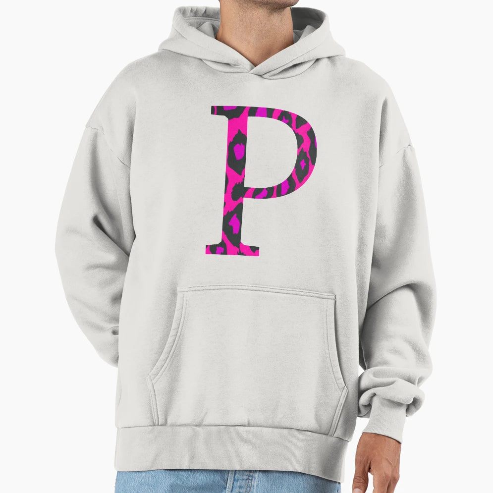 Rho Or P Initial Hoodie - Minimalist Print Unisex - T-Shirt, Sweatshirt, Hoodie