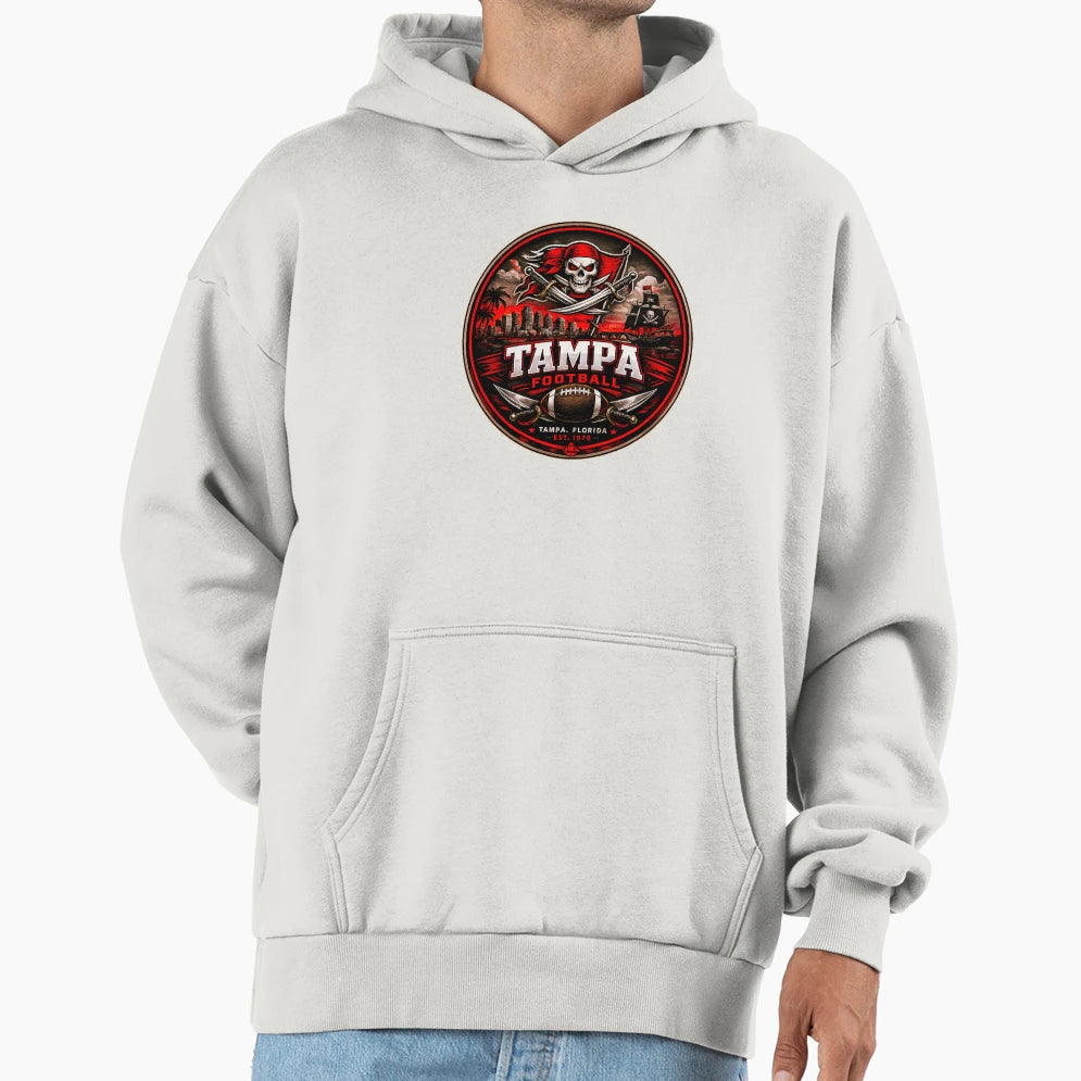 Tampa Football Pirate Theme Sports Logo T-Shirt - Trendy Graphic Men Women - T-Shirt, Sweatshirt, Hoodie
