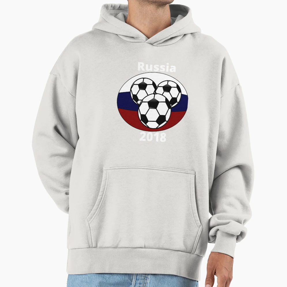 Russia 2018 Soccer Hoodie - Unique Graphic Men Women - T-Shirt, Sweatshirt, Hoodie