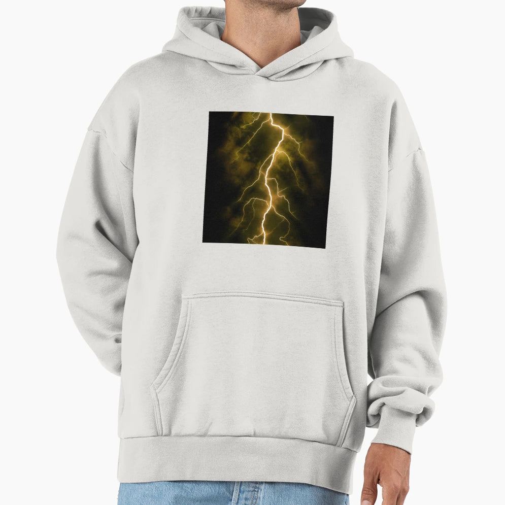 Lightning Night Hoodie - Unique Graphic for Adults - T-Shirt, Sweatshirt, Hoodie