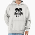 Skull 01 Black And White Hoodie - Casual Everyday Wear Unisex - T-Shirt, Sweatshirt, Hoodie