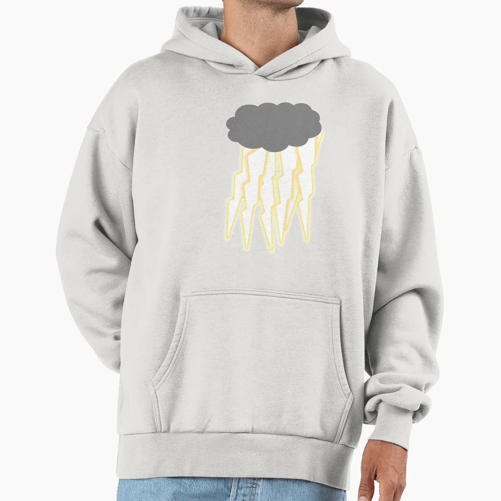 Lightning Storm Hoodie - Minimalist Print Men Women - T-Shirt, Sweatshirt, Hoodie