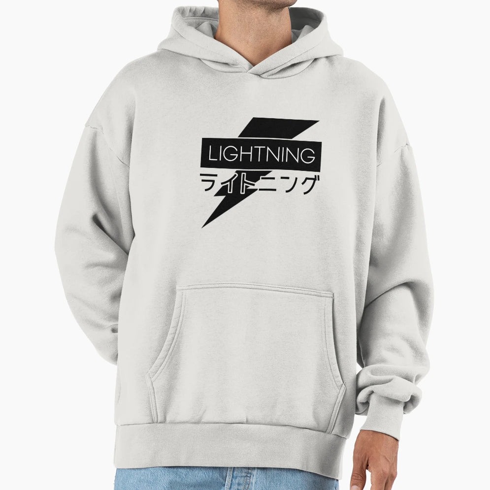 Lightning Logo Black Hoodie - Casual Everyday Wear for Adults - T-Shirt, Sweatshirt, Hoodie