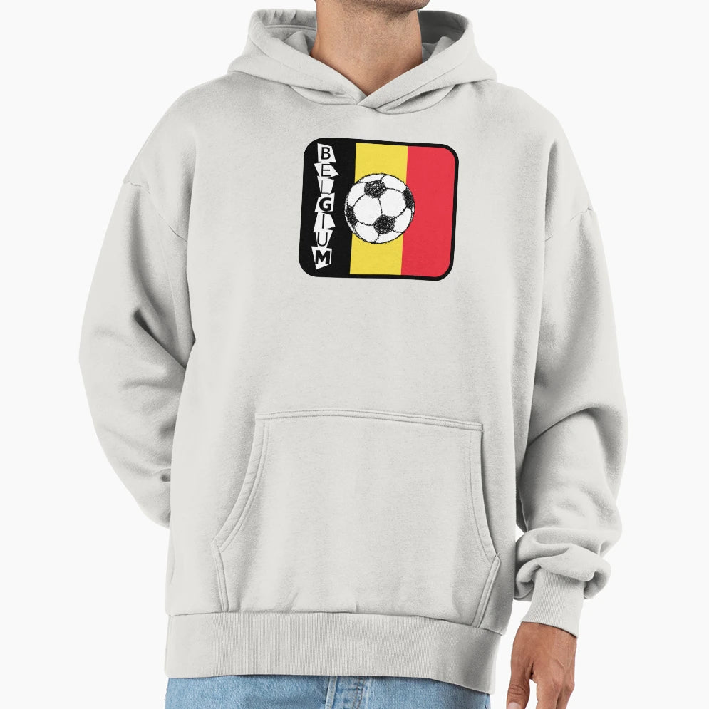 Belgium Football Hoodie - Aesthetic Graphic for Adults - T-Shirt, Sweatshirt, Hoodie