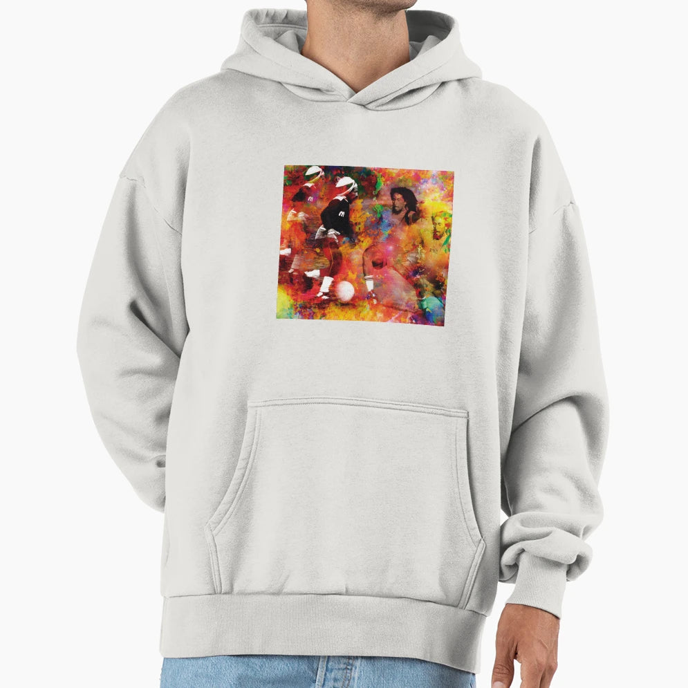 Football Rasta Hoodie - Novelty Apparel for Adults - T-Shirt, Sweatshirt, Hoodie