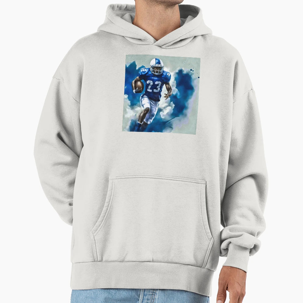 American Football Blue 23 Hoodie - Unique Graphic for Adults - T-Shirt, Sweatshirt, Hoodie