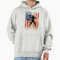 Usa Flag American Football Player Hoodie - Streetwear Style for Adults - T-Shirt, Sweatshirt, Hoodie