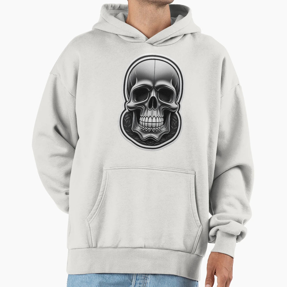 Simple Skull Hoodie - Custom Art Print Unisex - T-Shirt, Sweatshirt, Hoodie