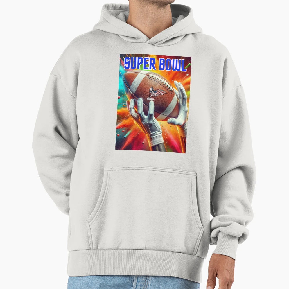 Super Bowl American Football Hoodie - Streetwear Style for Adults - T-Shirt, Sweatshirt, Hoodie