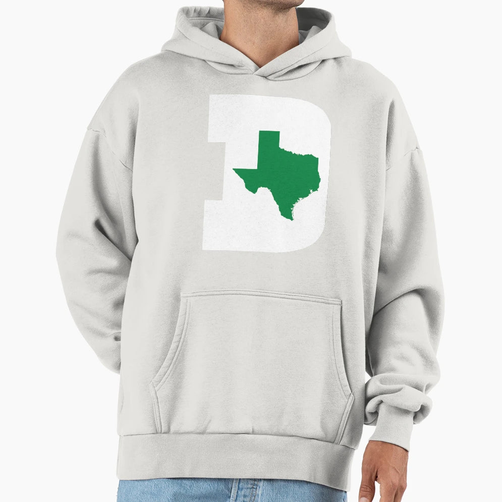 D Texas White Green Hoodie - Aesthetic Graphic Unisex - T-Shirt, Sweatshirt, Hoodie