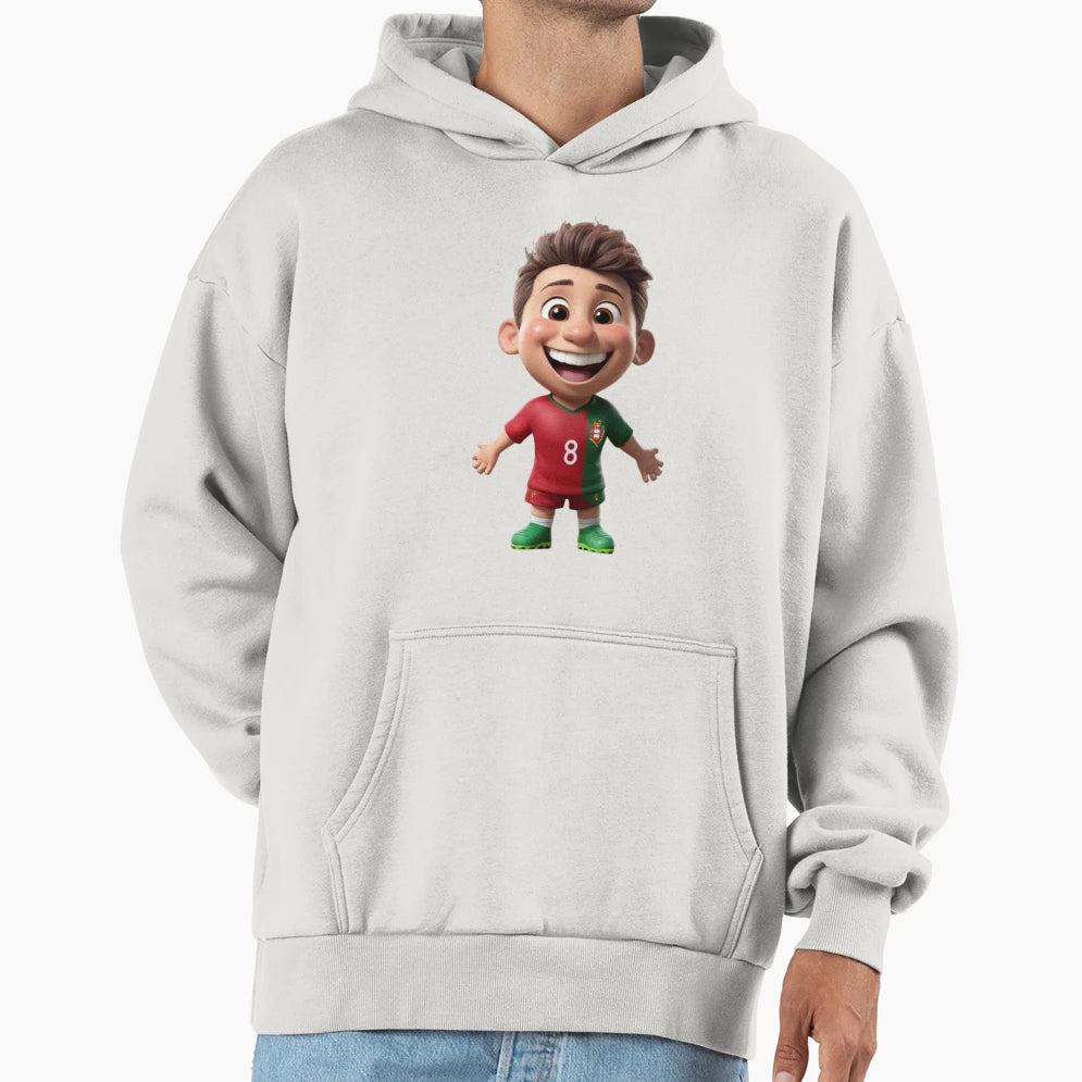 Portugal Little Footballer Positive T-Shirt - Unique Graphic Men Women - T-Shirt, Sweatshirt, Hoodie