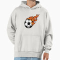 Football Fire Syntetic Ball Football Hoodie - Trendy Graphic Men Women - T-Shirt, Sweatshirt, Hoodie