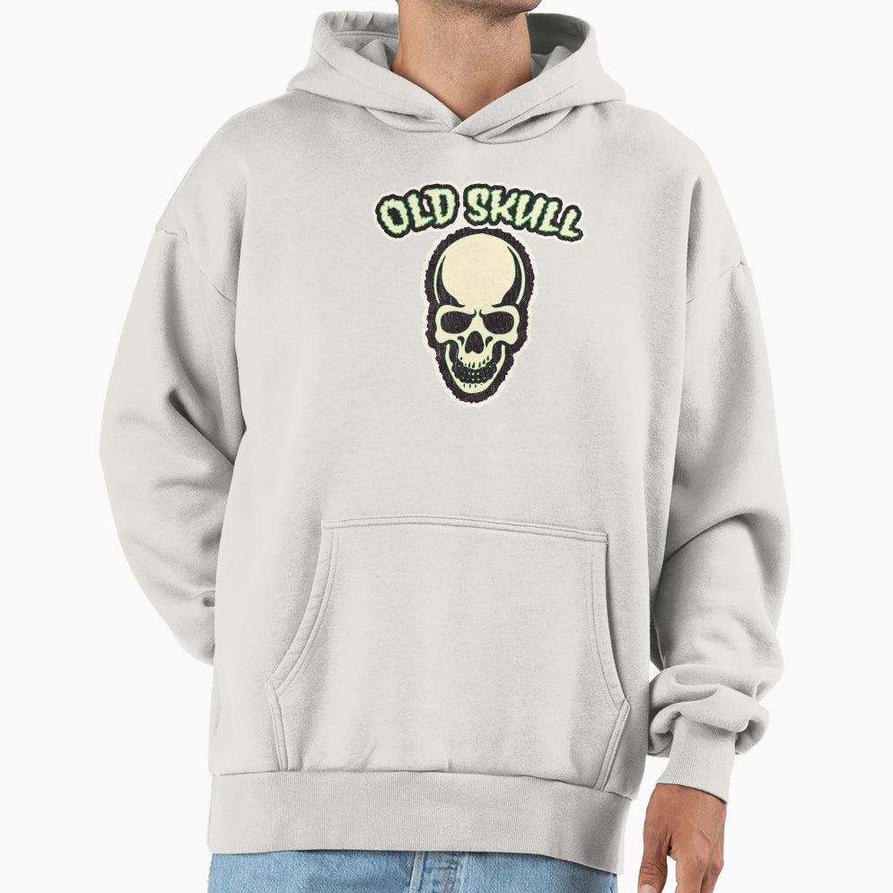 Old Skull Spooky Hoodie - Novelty Apparel Unisex - T-Shirt, Sweatshirt, Hoodie