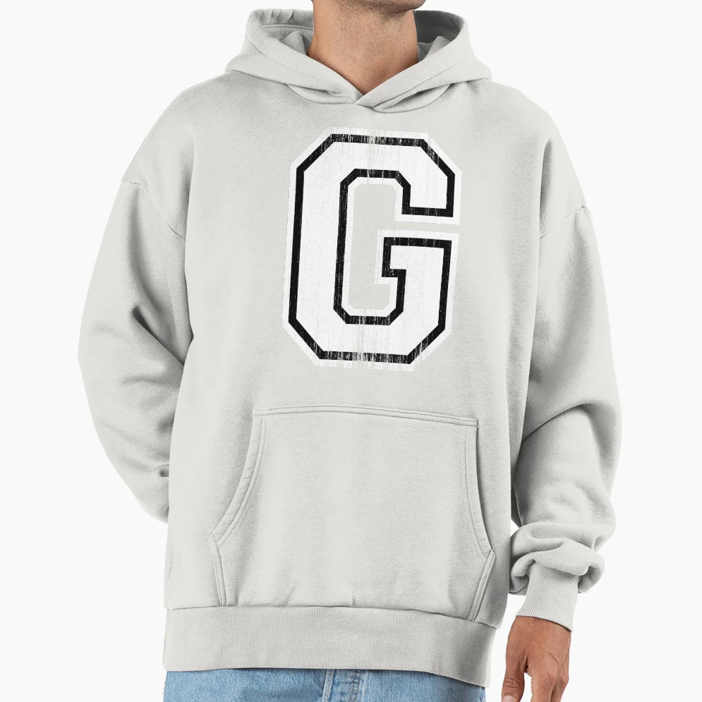 Big Varsity Letter G Hoodie - Graphic Print Unisex - T-Shirt, Sweatshirt, Hoodie